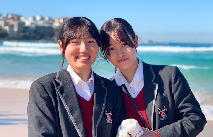 青い海を背景に。日本ではなかなか見られない景色も堪能