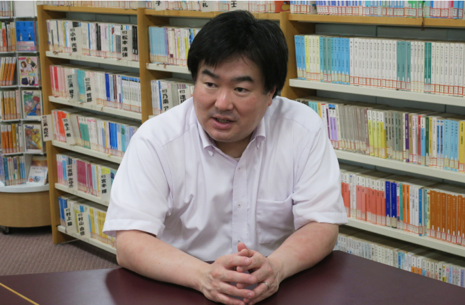 中3学年主任 田中裕樹先生の写真